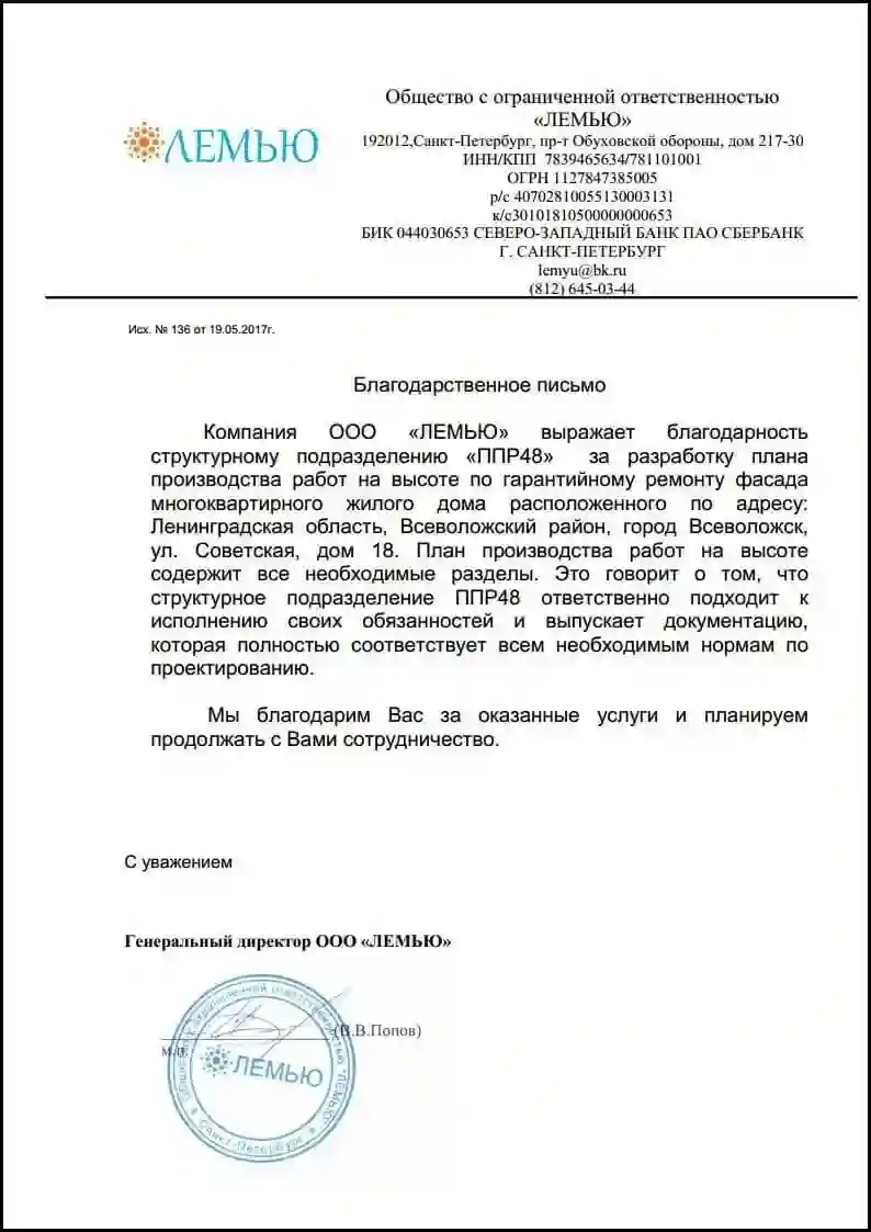 Отзывы о ППР48