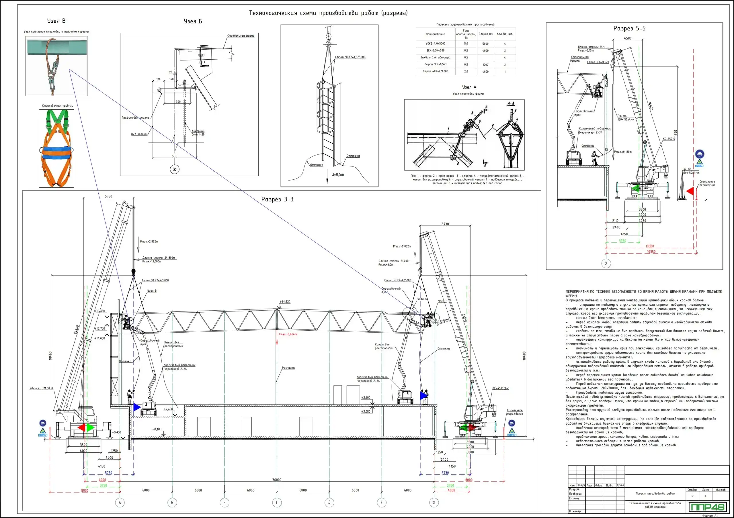 проект производства работ (ППР) на монтаж металлоконструкций