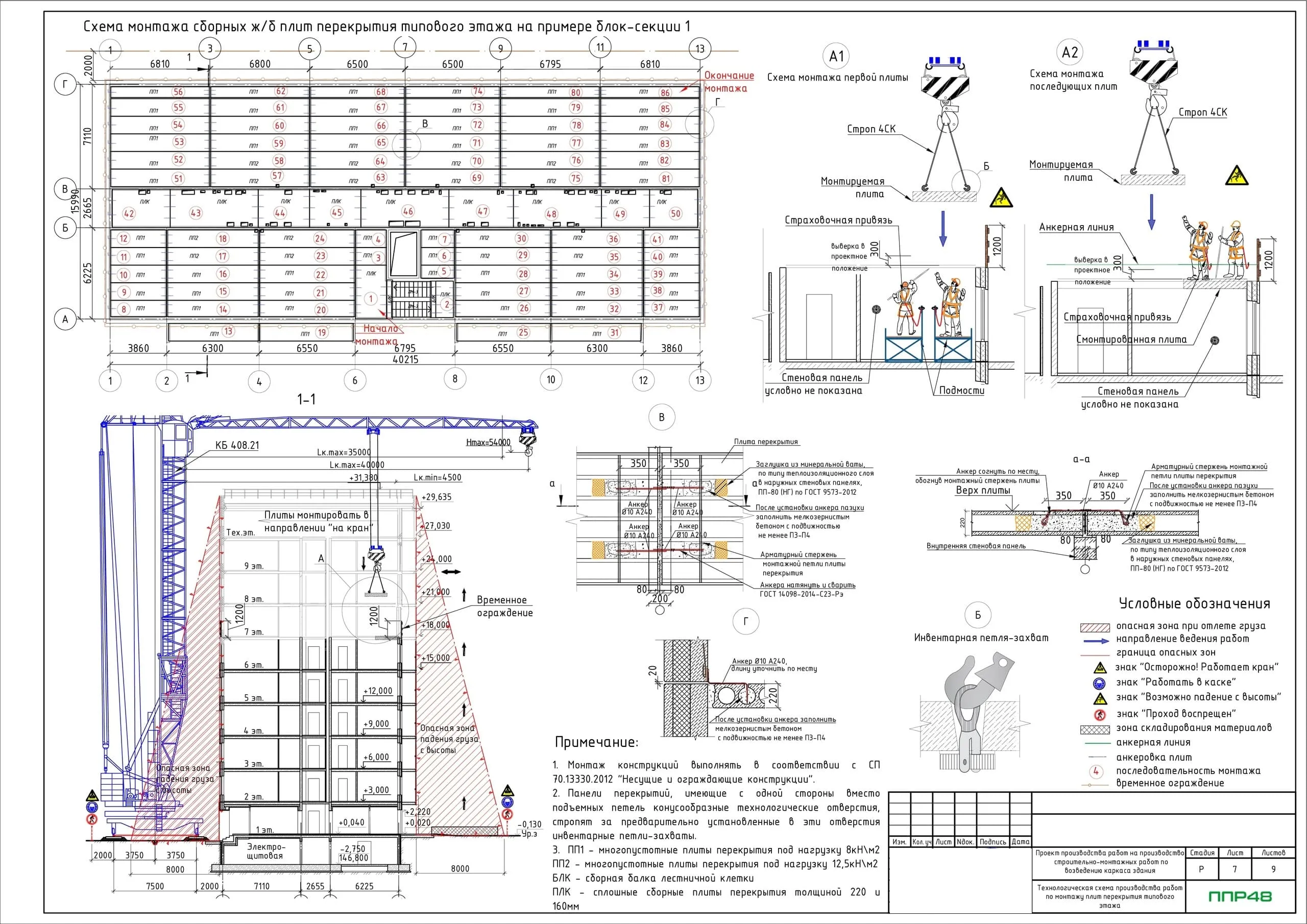 проект производства работ (ППР) на строительство сооружения 